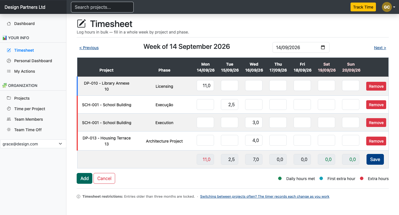 Simple Time Tracking